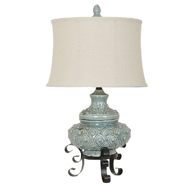 victorian style table lamps with ornate details for traditional homesvictorian style table lamps with ornate details for traditional homesAlden Antique Blue 29.5-inch Table Lamp - N/A