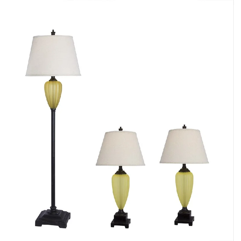 ceramic table lamps with hand painted designs for an artistic touchceramic table lamps with hand painted designs for an artistic touchAmber Glass/ Bronze Lamp (Set of 3)