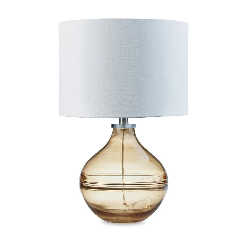 mid century modern table lamps with iconic designs for a stylish studymid century modern table lamps with iconic designs for a stylish studyAmie 22 Inch Table Lamp, White Drum Shade, Drop Amber Glass Base, Metal