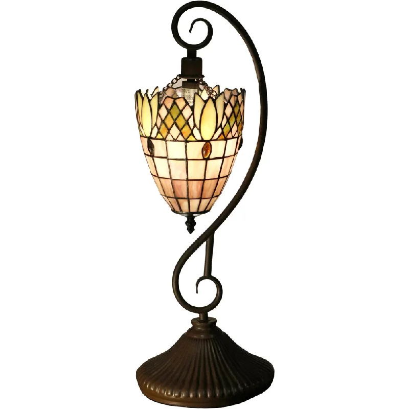 coastal style table lamps with nautical elements for beach housescoastal style table lamps with nautical elements for beach housesArizona 1-light Pink 22-inch Tiffany-style Table Lamp