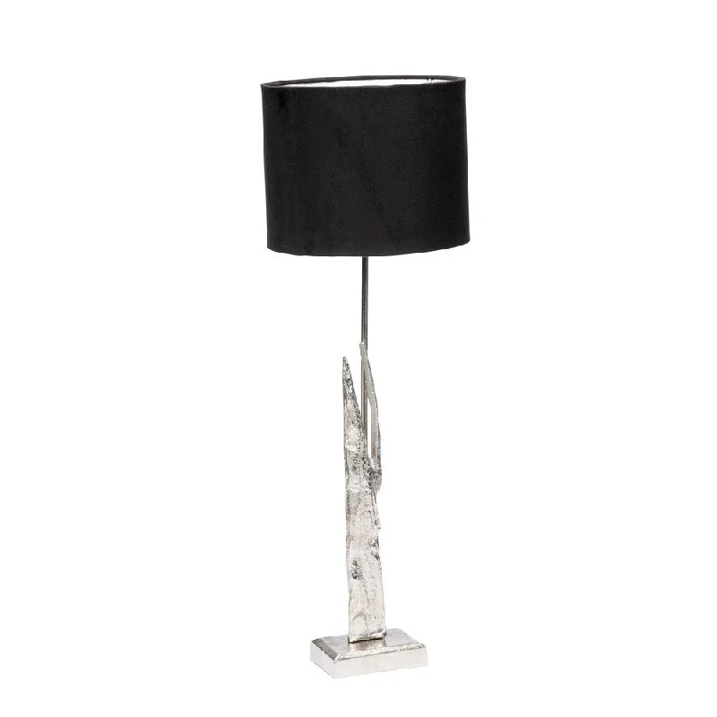 gothic style table lamps with dark finishes for a mysterious lookgothic style table lamps with dark finishes for a mysterious lookAurelle Home Sharp Table Lamp in Silver