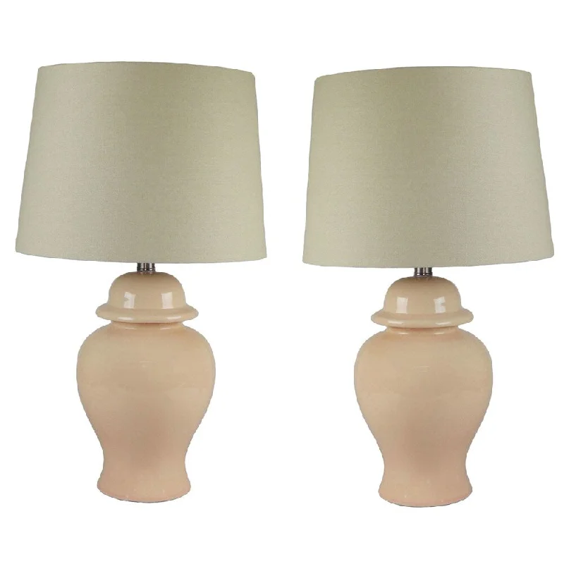 asian inspired table lamps with bamboo accents for a zen atmosphereasian inspired table lamps with bamboo accents for a zen atmosphereBelin Rose Pink Glazed Ceramic Table Lamp (Set of 2)