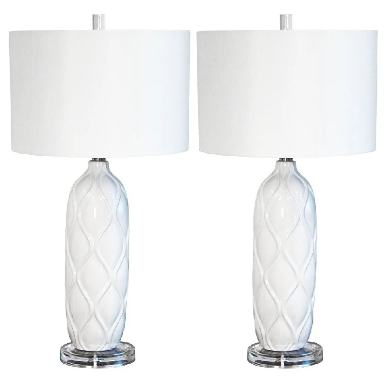 ceramic table lamps with hand painted designs for an artistic touchceramic table lamps with hand painted designs for an artistic touchBianca 1-light 26-inch Ceramic Table Lamp (Set of 2)