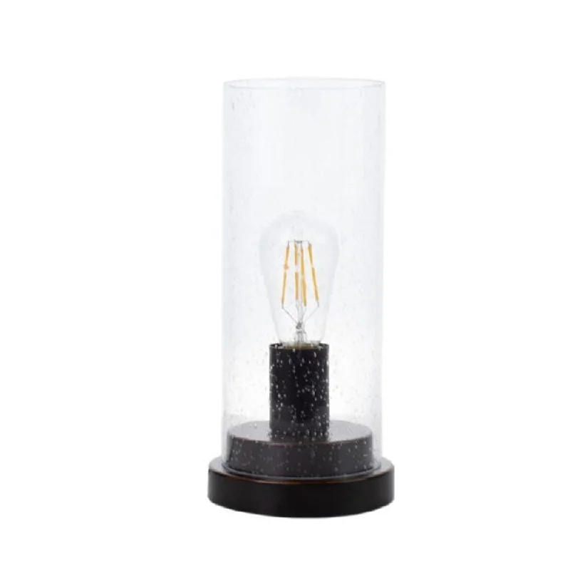 art deco table lamps with geometric shapes for a retro touchart deco table lamps with geometric shapes for a retro touchBronze and Clear 1-light Table Lamp - 5.50" x 5.50" x 12"
