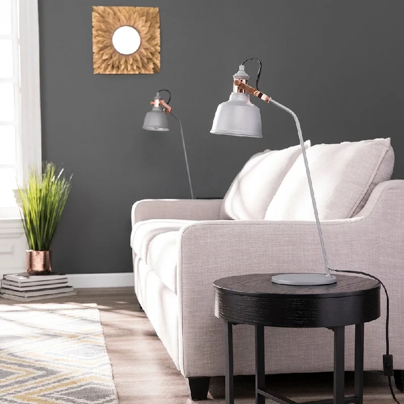 wooden table lamps with natural grain for a warm and organic feelwooden table lamps with natural grain for a warm and organic feelCarbon Loft Aaliyah Transitional Gray Metal Table Lamp (Set of 2)