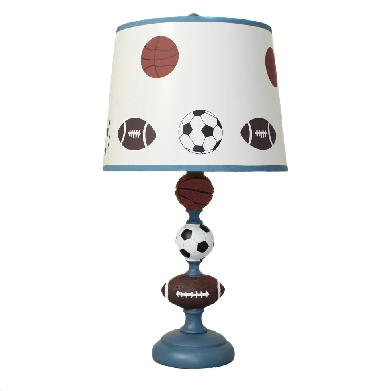 metal table lamps with a matte black finish for a sleek appearancemetal table lamps with a matte black finish for a sleek appearanceCasa Cortes All-American Sports Kids 23-inch Table Lamp