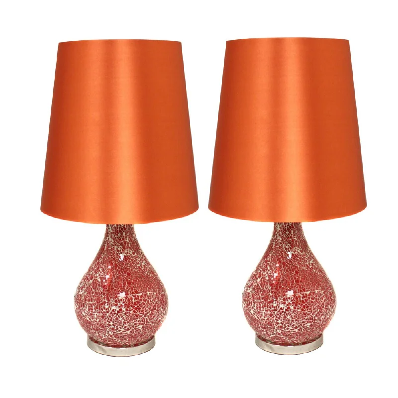 victorian style table lamps with ornate details for traditional homesvictorian style table lamps with ornate details for traditional homesCasa Cortes Hand-crafted Rust Orange Mosaic Table Lamp (Set of 2)
