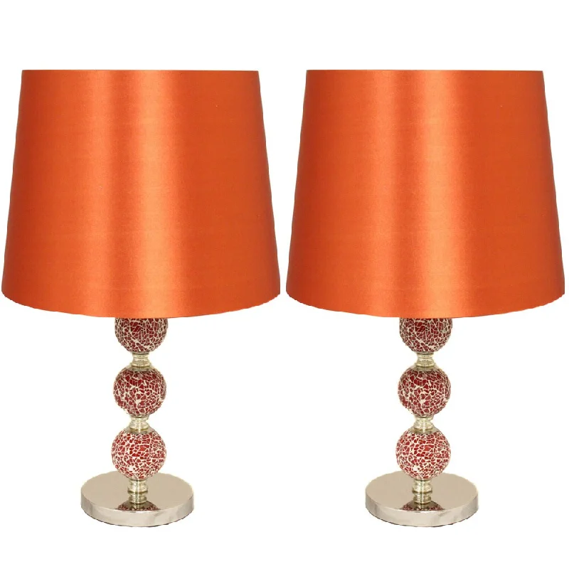 art deco table lamps with geometric shapes for a retro touchart deco table lamps with geometric shapes for a retro touchCasa Cortes Petite Artisan Rust Orange Mosaic Table Lamp (Set of 2)