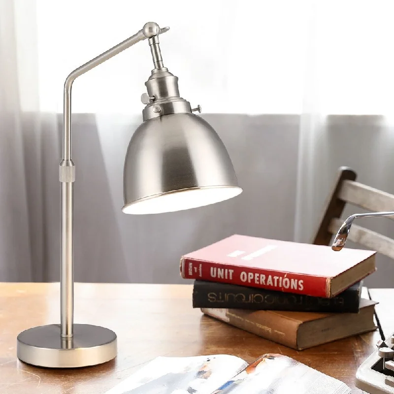 rustic farmhouse table lamps for cozy kitchensrustic farmhouse table lamps for cozy kitchensCO-Z Adjustable Desk Lamp with LED Bulb, Brushed Nickel Finish