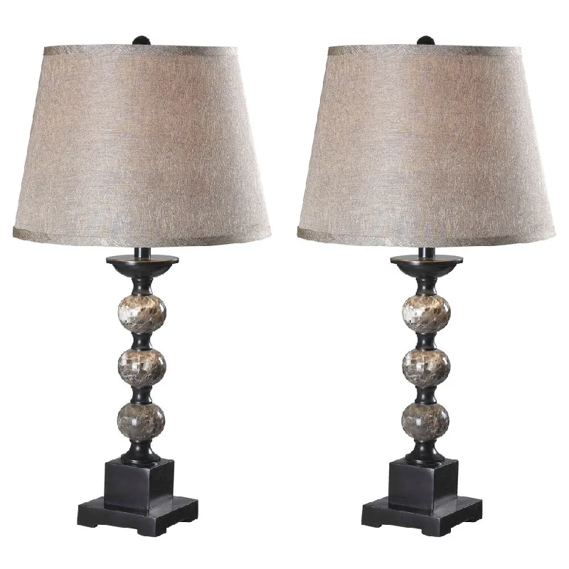 marble table lamps with a luxurious veined pattern for high end decormarble table lamps with a luxurious veined pattern for high end decorColin Oil Rubbed Bronze Table Lamps (Set of 2)