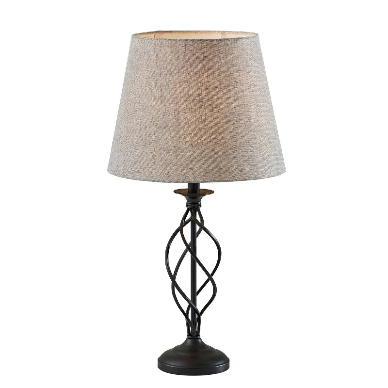 wooden table lamps with natural grain for a warm and organic feelwooden table lamps with natural grain for a warm and organic feelDarcy Table Lamp- Grey Tall Shade