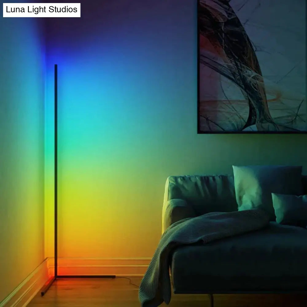 metal table lamps with a matte black finish for a sleek appearancemetal table lamps with a matte black finish for a sleek appearanceDimming Black White Floor Lamp Modern RGB Remote LED Floor Lamps Standing Lamp simple corner standing Lamp corner light dropship