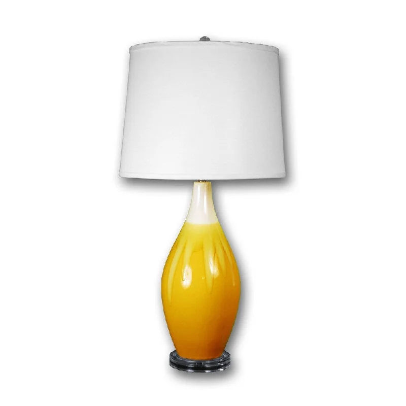 glass table lamps with a frosted surface for soft light diffusionglass table lamps with a frosted surface for soft light diffusionFangio Lighting's 8633SACD 30" Sand/Amber Crackle Drip Table Lamp