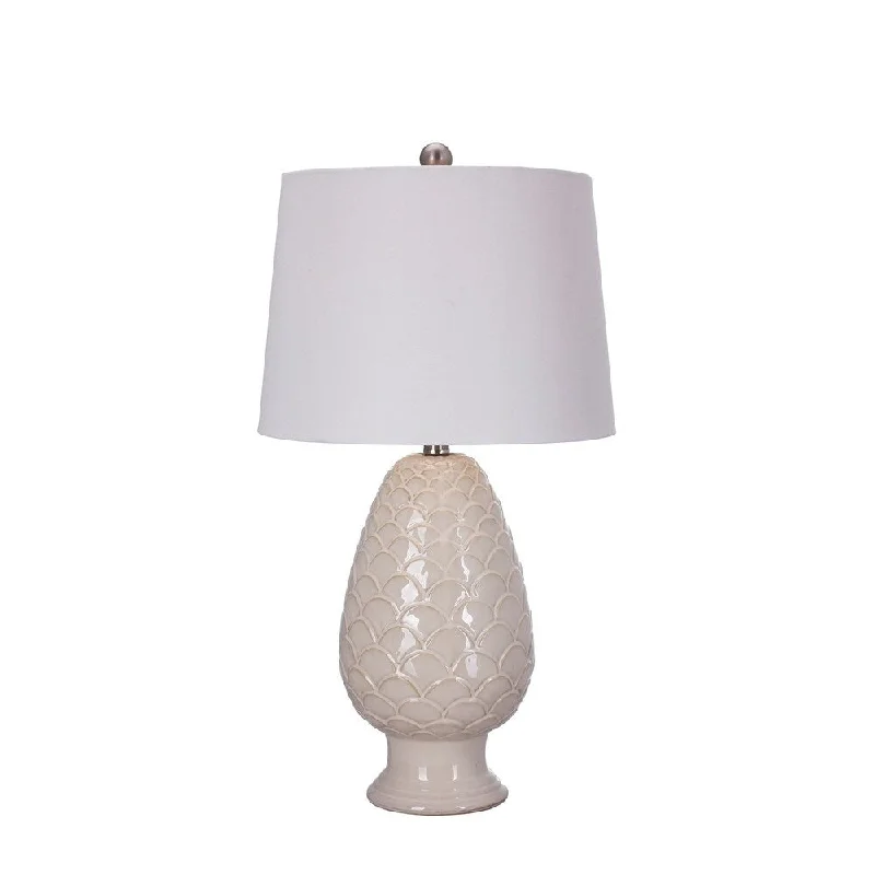 rustic farmhouse table lamps for cozy kitchensrustic farmhouse table lamps for cozy kitchensFangio Lightings 8828 27 inch White Ceramic Table Lamp with Ripples
