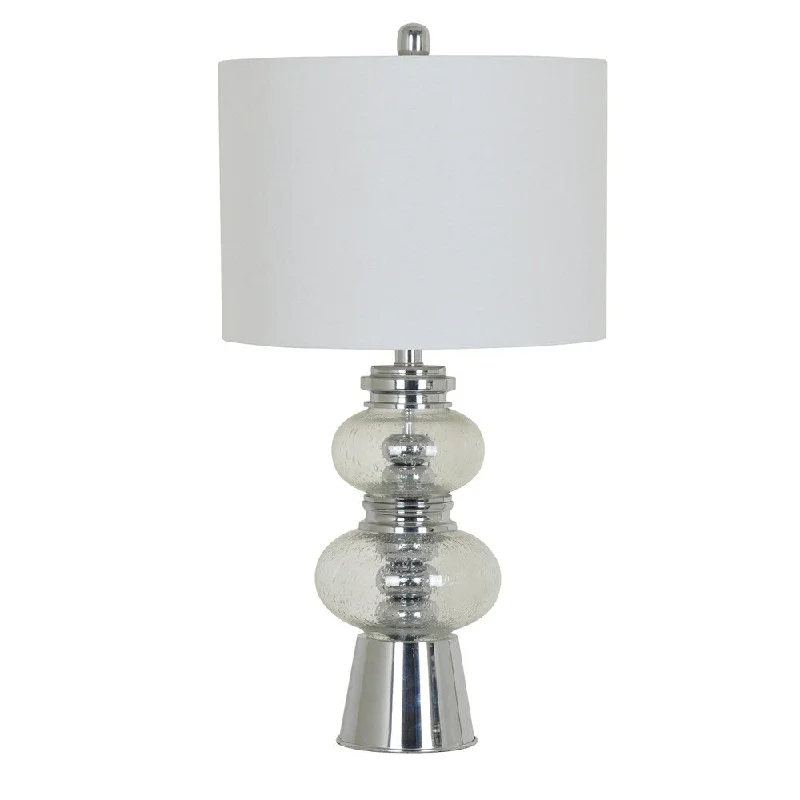 leather table lamps with a distressed texture for a rugged charmleather table lamps with a distressed texture for a rugged charmFlorance Chrome and Clear 26-inch Table Lamp - N/A