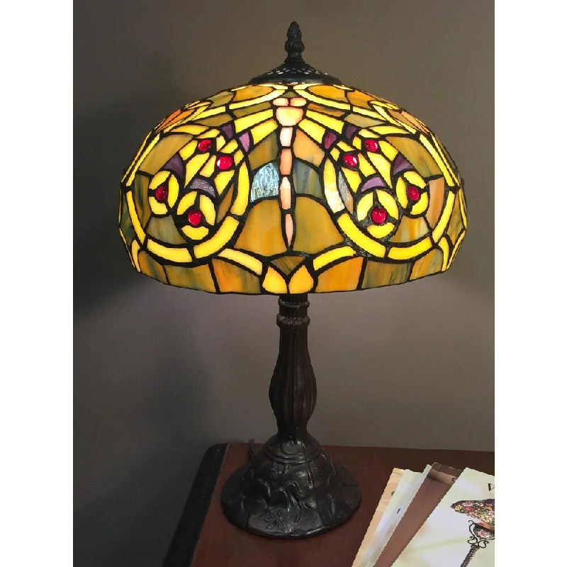 crystal table lamps with dazzling prisms for a glamorous effectcrystal table lamps with dazzling prisms for a glamorous effectGabriella 1-light Tiffany-style 12-inch Table Lamp