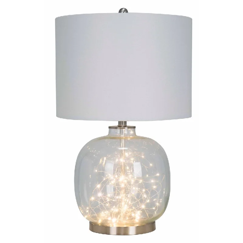 fabric table lamps with a linen shade for a relaxed and breathable lookfabric table lamps with a linen shade for a relaxed and breathable lookGlass Table Lamp With LED Fairy Lights Night Light