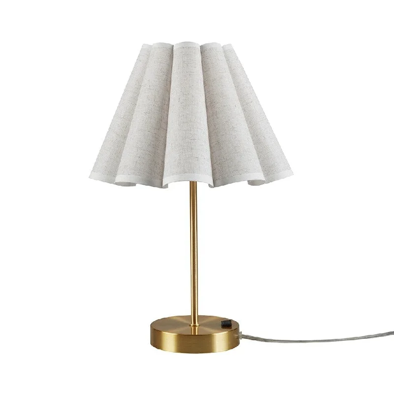 fabric table lamps with a linen shade for a relaxed and breathable lookfabric table lamps with a linen shade for a relaxed and breathable lookGracie Mills Melody Accent Table Lamp - 12.5"Dia x 17.5"H 5.5"Dia x 12.5"H