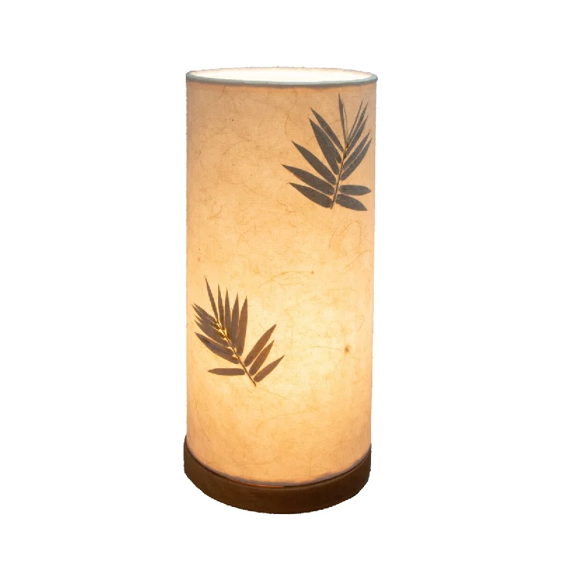 coastal style table lamps with nautical elements for beach housescoastal style table lamps with nautical elements for beach housesHandmade Paper Cylinder Bamboo Table Lamp - 6 x 6 x 13