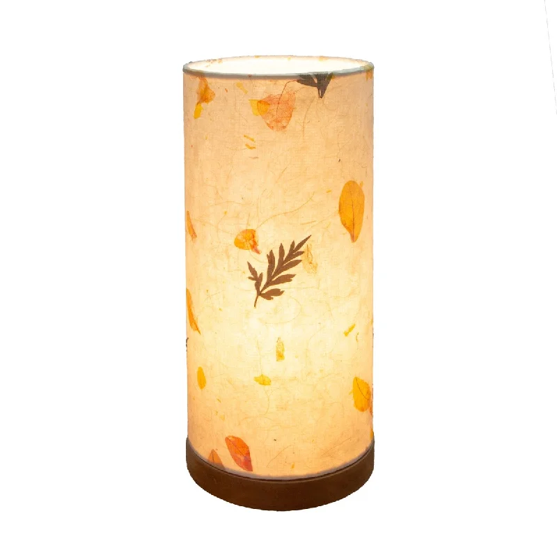 marble table lamps with a luxurious veined pattern for high end decormarble table lamps with a luxurious veined pattern for high end decorHandmade Paper Cylinder Fern Table Lamp - 6 x 6 x 13