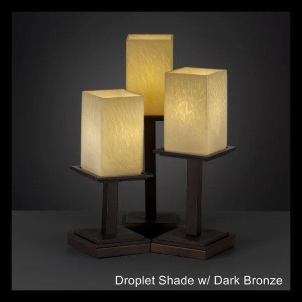 gothic style table lamps with dark finishes for a mysterious lookgothic style table lamps with dark finishes for a mysterious lookJustice Design Fusion Montana 3-light Dark Bronze Table Lamp