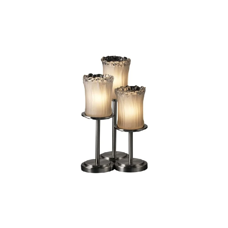 art deco table lamps with geometric shapes for a retro touchart deco table lamps with geometric shapes for a retro touchJustice Design Veneto Luce Dakota Brushed Nickel 3-light Table Lamp, White Frosted Cylinder with Rippled Rim Shade