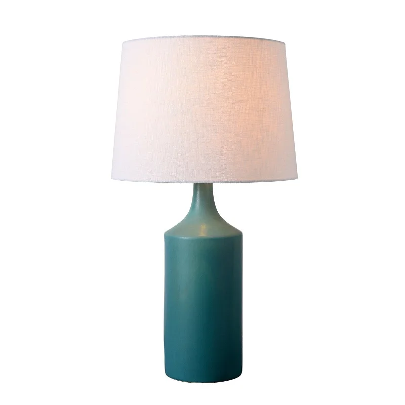 bohemian table lamps with colorful patterns for eclectic bedroomsbohemian table lamps with colorful patterns for eclectic bedroomsKendall 25.5" Matte Teal Ceramic Table Lamp