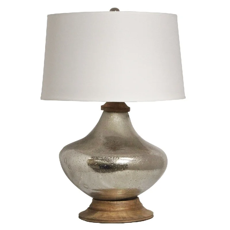 glass table lamps with a frosted surface for soft light diffusionglass table lamps with a frosted surface for soft light diffusionModern Silver 27-Inch Mercury Glass Table Lamp