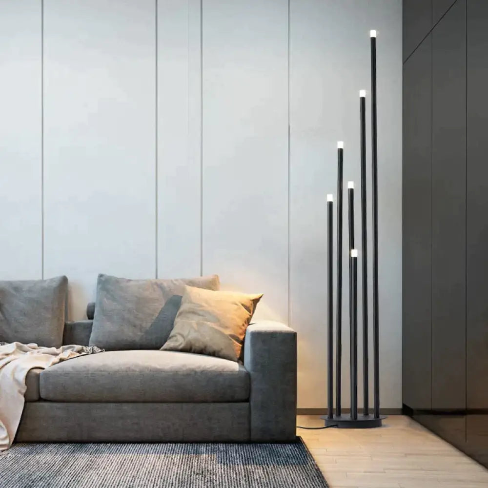 modern minimalist table lamps for contemporary living roomsmodern minimalist table lamps for contemporary living roomsModern simple personality black multi-head LED floor lamp branch stand lamp living room reading lamp room bedside floor lamp