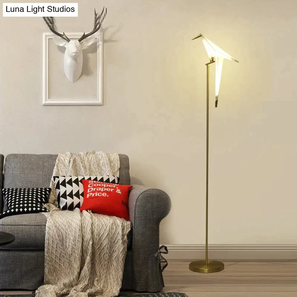 modern minimalist table lamps for contemporary living roomsmodern minimalist table lamps for contemporary living roomsNordic Bird Floor Lamp Creative Acrylic Thousand Paper Cranes Floor Lamps For Living Room Bedroom Home Decor Gold Standing Lamp