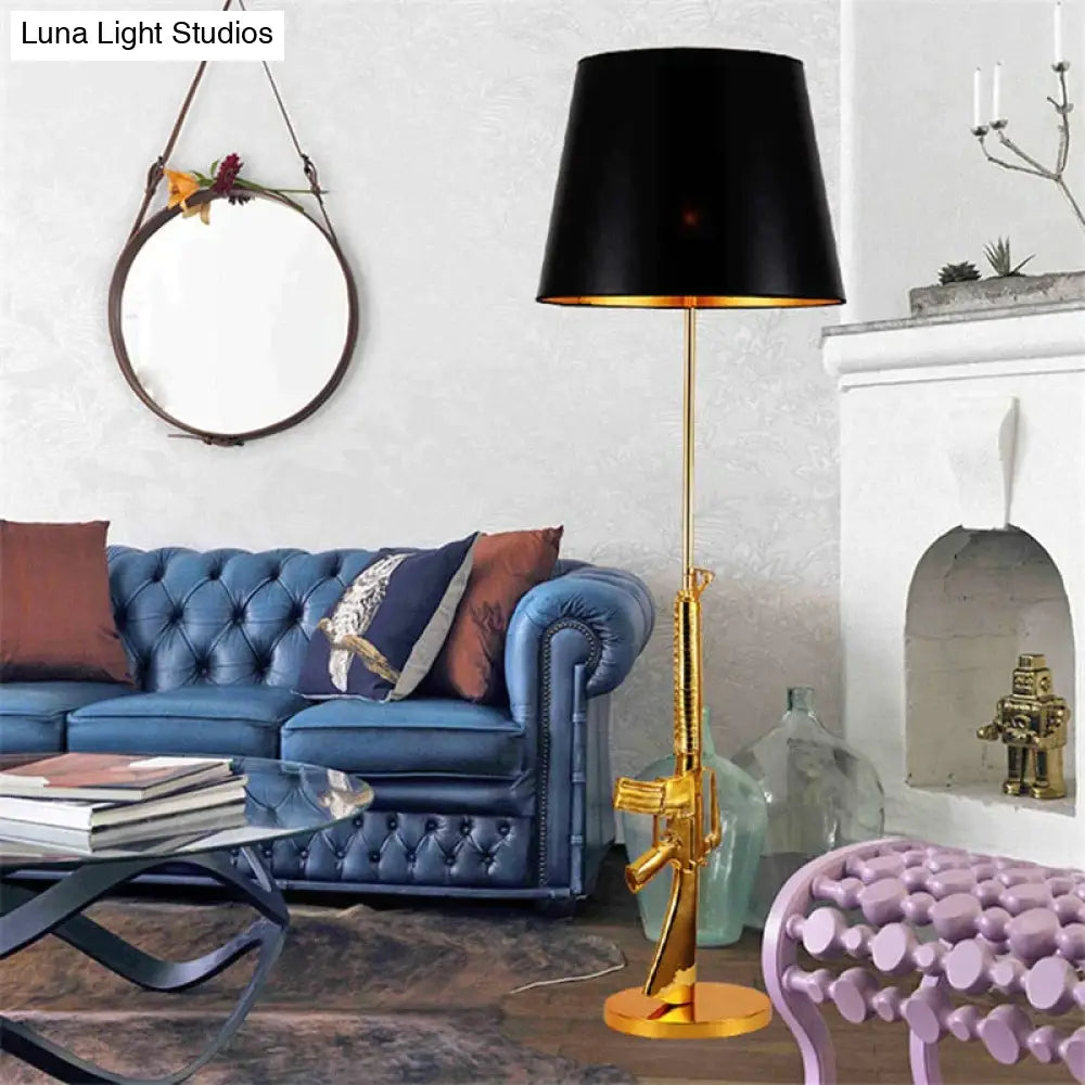coastal style table lamps with nautical elements for beach housescoastal style table lamps with nautical elements for beach housesNordic Modern AK47 Gun_Lounge Silvery Gold Lustre Bedroom Lamp LED Floor Lamps Kids Children Room Fixtures Home Loft Decor