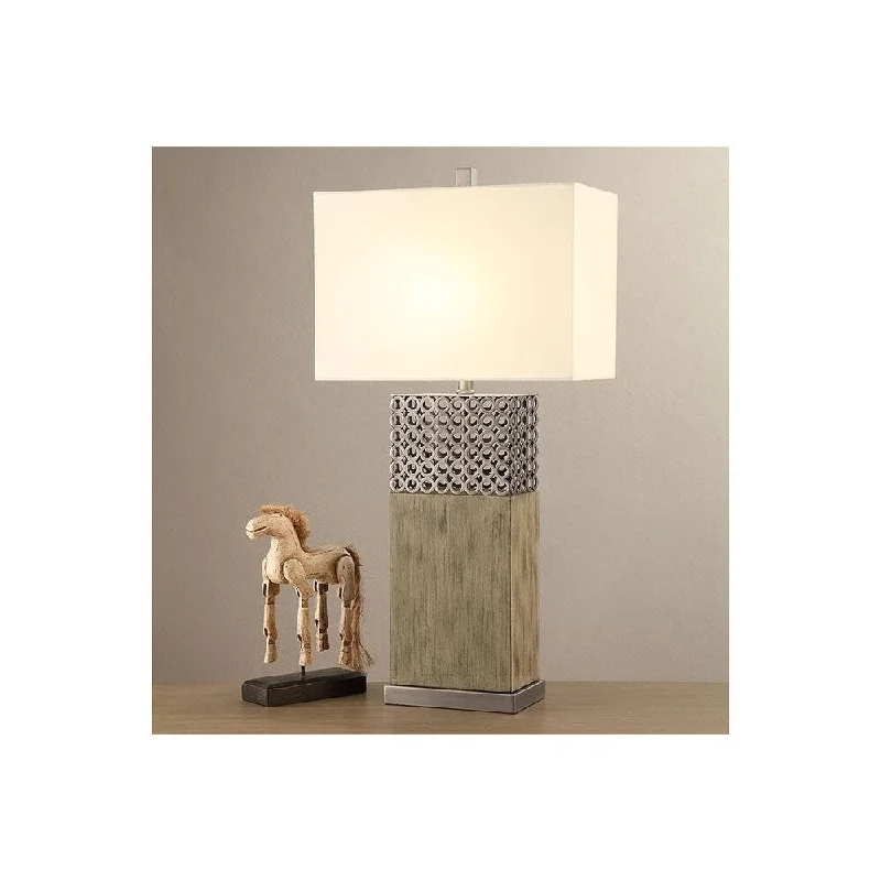metal table lamps with a matte black finish for a sleek appearancemetal table lamps with a matte black finish for a sleek appearanceRectangular Shade Table Lamp, Brown