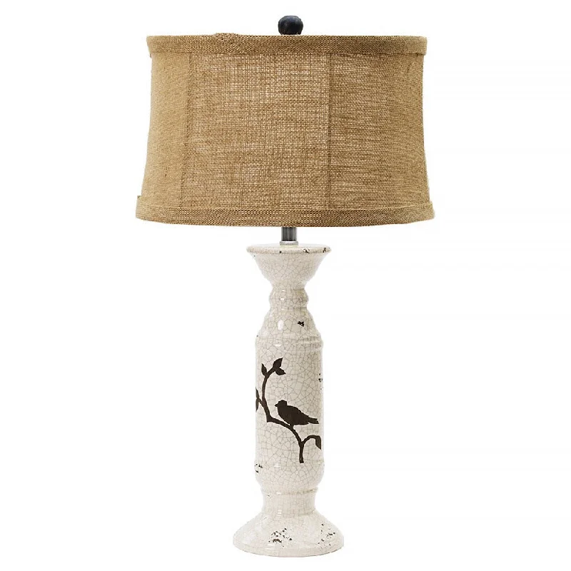 asian inspired table lamps with bamboo accents for a zen atmosphereasian inspired table lamps with bamboo accents for a zen atmosphereShabby Eggshell Crackle w/ Bird 28-inch Ceramic Table Lamp