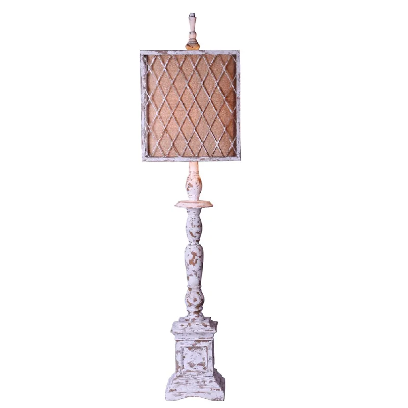 industrial style table lamps with exposed bulbs for loft apartmentsindustrial style table lamps with exposed bulbs for loft apartmentsSomette Blyth Weathered White Buffet Lamp