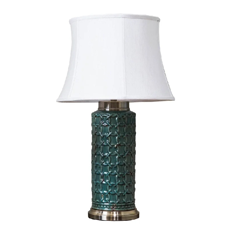 victorian style table lamps with ornate details for traditional homesvictorian style table lamps with ornate details for traditional homesSomette Green Geometric Porcelain Table Lamp