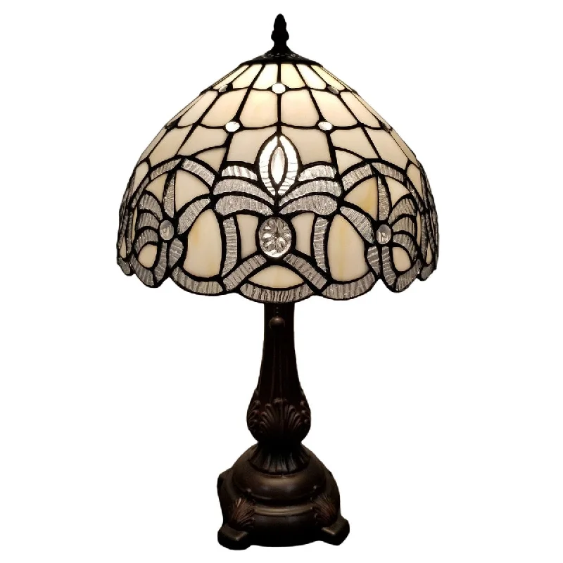 mid century modern table lamps with iconic designs for a stylish studymid century modern table lamps with iconic designs for a stylish studyTiffany Style Table Lamp 19" Tall Stained Glass White Floral Decor Nightstand Bedroom Handmade Gift AM281TL12B Amora Lighting