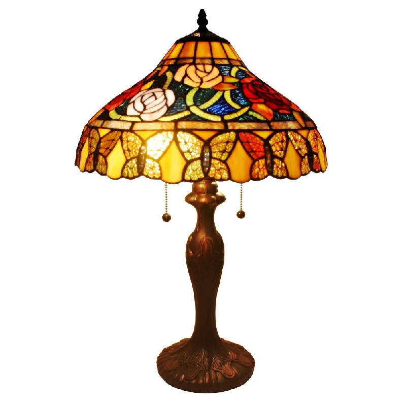 marble table lamps with a luxurious veined pattern for high end decormarble table lamps with a luxurious veined pattern for high end decorTiffany Style Table Lamp 23" Tall Stained Glass Tan Floral Flower Butterfly Bedroom Handmade Gift AM060TL16 Amora Lighting
