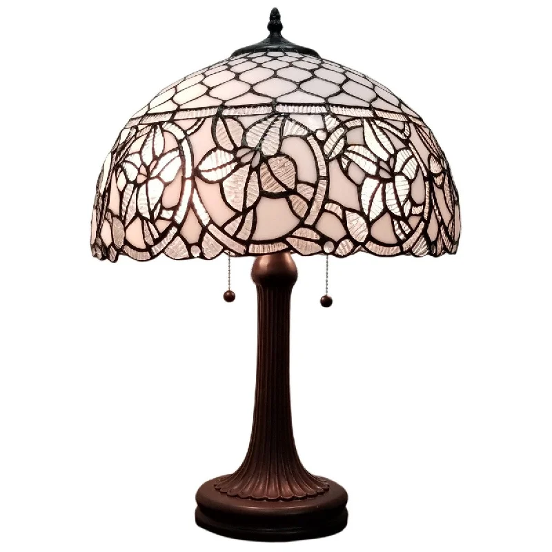 rustic farmhouse table lamps for cozy kitchensrustic farmhouse table lamps for cozy kitchensTiffany Style Table Lamp 24" Tall Stained Glass White Decor Nightstand Bedroom Handmade Gift AM273TL16B Amora Lighting