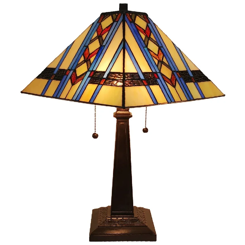 modern minimalist table lamps for contemporary living roomsmodern minimalist table lamps for contemporary living roomsTiffany Style Table Lamp Mission 22" Tall Stained GlassOrange Decor Nightstand Bedroom Handmade AM290TL14B Amora Lighting