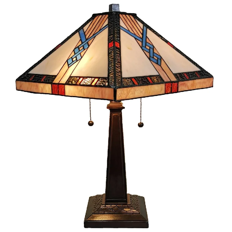 glass table lamps with a frosted surface for soft light diffusionglass table lamps with a frosted surface for soft light diffusionTiffany Style Table Lamp Mission 23" Tall Stained GlassOrange Decor Nightstand Bedroom Handmade AM244TL14B Amora Lighting