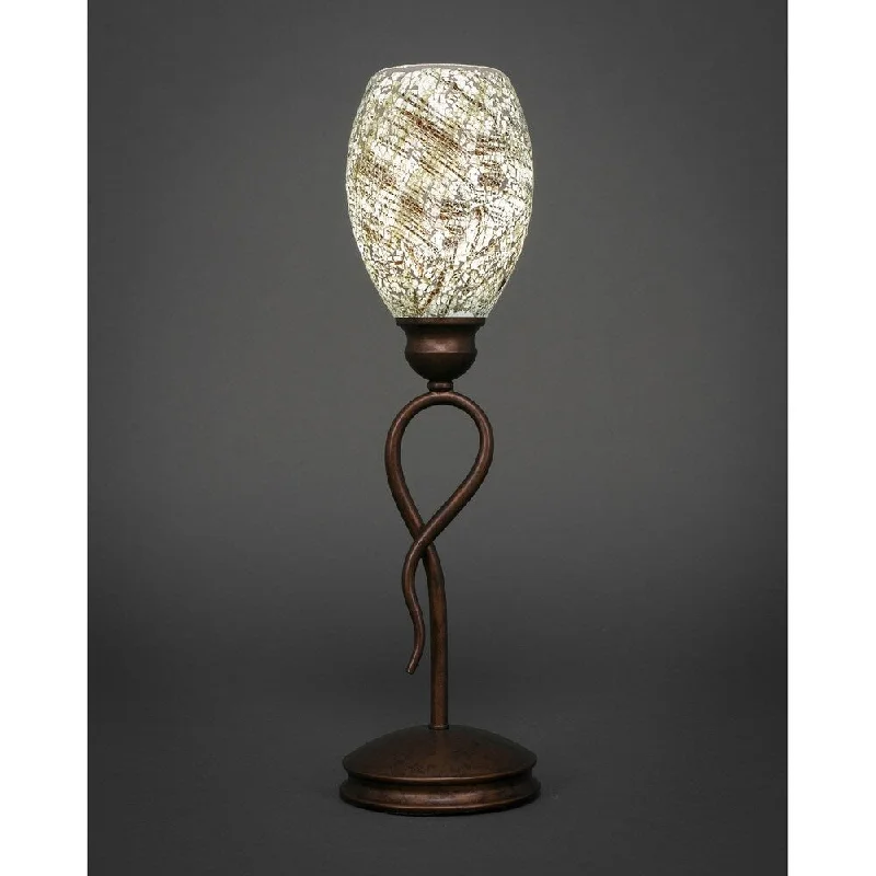 coastal style table lamps with nautical elements for beach housescoastal style table lamps with nautical elements for beach housesToltec Leaf 1 Light Accent Lamp Shown In Bronze Finish With 5" Natural Fusion Glass Shade