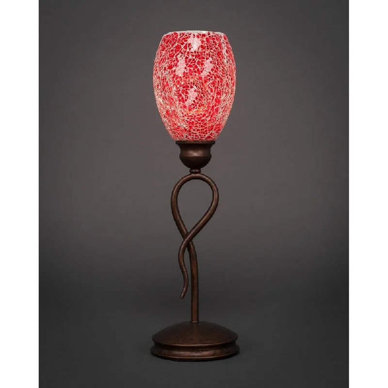 marble table lamps with a luxurious veined pattern for high end decormarble table lamps with a luxurious veined pattern for high end decorToltec Leaf 1 Light Accent Lamp Shown In Bronze Finish With 5" Red Fusion Glass Shade