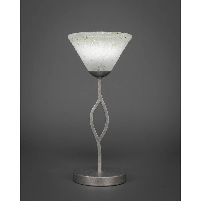 modern minimalist table lamps for contemporary living roomsmodern minimalist table lamps for contemporary living roomsToltec Revo 1 Light Accent Lamp Shown In Aged Silver Finish With 7" Gold Ice Glass Shade