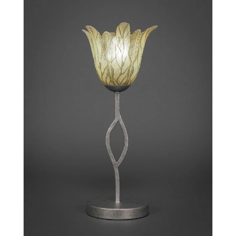 ceramic table lamps with hand painted designs for an artistic touchceramic table lamps with hand painted designs for an artistic touchToltec Revo 1 Light Accent Lamp Shown In Aged Silver Finish With 7" Vanilla Leaf Glass Shade