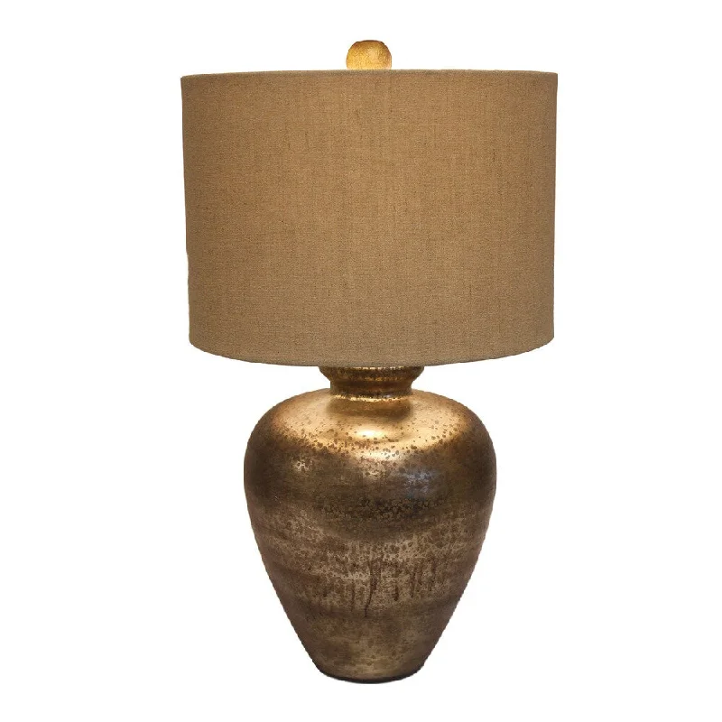 fabric table lamps with a linen shade for a relaxed and breathable lookfabric table lamps with a linen shade for a relaxed and breathable lookUrban Designs 30-Inch Tall Champagne Mercury Glass Table Lamp