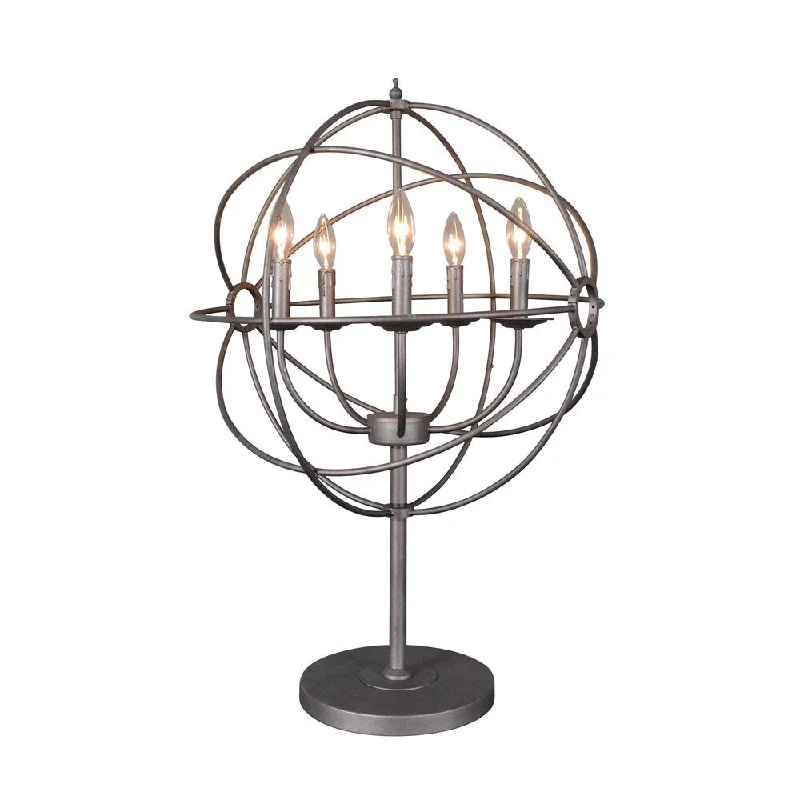 bohemian table lamps with colorful patterns for eclectic bedroomsbohemian table lamps with colorful patterns for eclectic bedroomsUrban Designs Grey Iron 31-Inch Orb Table Lamp