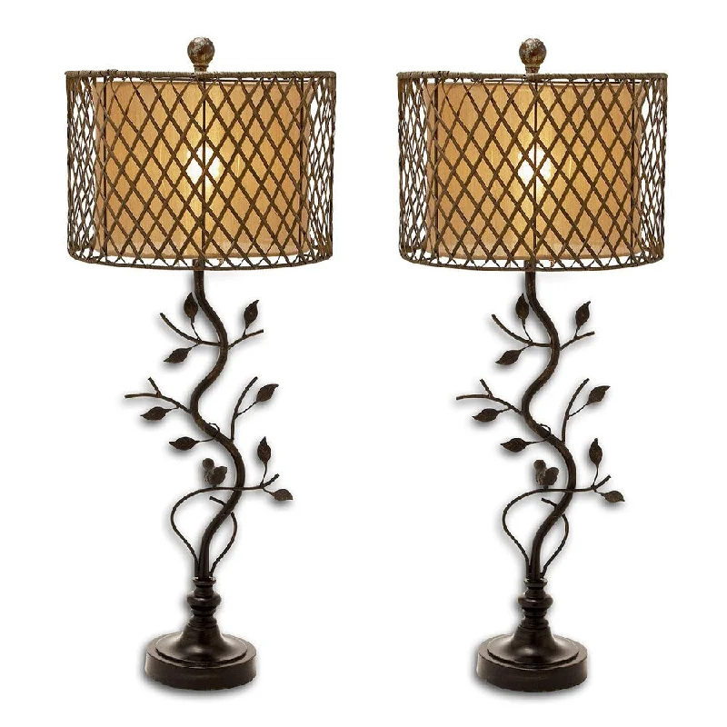art deco table lamps with geometric shapes for a retro touchart deco table lamps with geometric shapes for a retro touchUrban Home Handcrafted Lattice Rattan And Metal Table Lamp - Set of 2