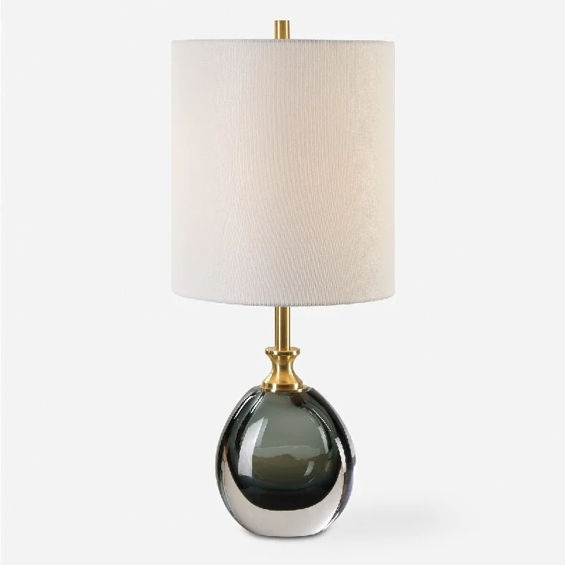 crystal table lamps with dazzling prisms for a glamorous effectcrystal table lamps with dazzling prisms for a glamorous effectUttermost Enigma Teal Blue Glass Buffet Lamp - 20'' H X 9'' W X 9'' D