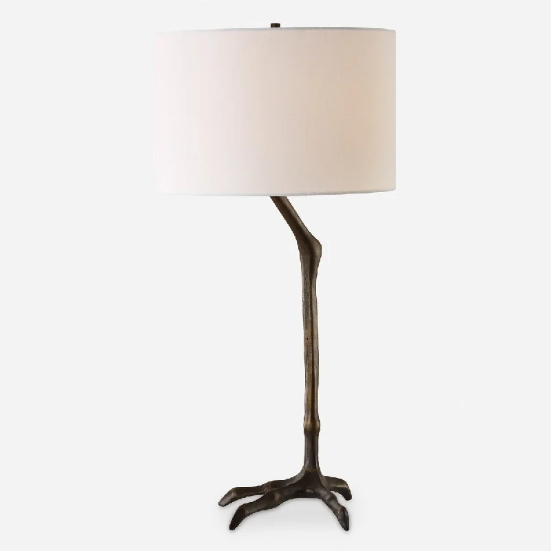 fabric table lamps with a linen shade for a relaxed and breathable lookfabric table lamps with a linen shade for a relaxed and breathable lookUttermost Perch Bird-Leg Table Lamp - 31" H X 15" W X 15" D
