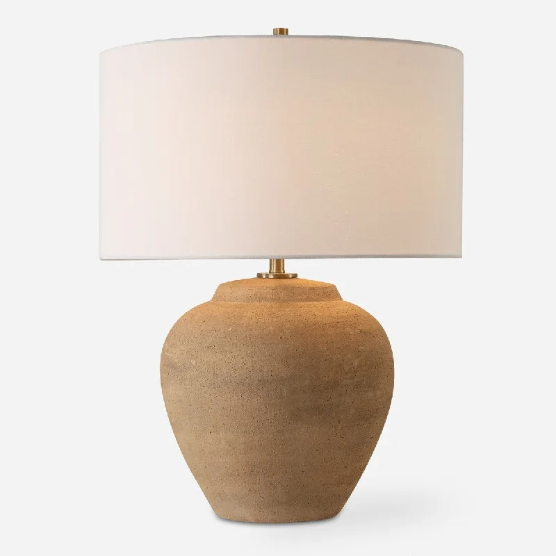 industrial style table lamps with exposed bulbs for loft apartmentsindustrial style table lamps with exposed bulbs for loft apartmentsUttermost Treviso Terracotta Table Lamp - 24'' H X 18'' W X 18'' D